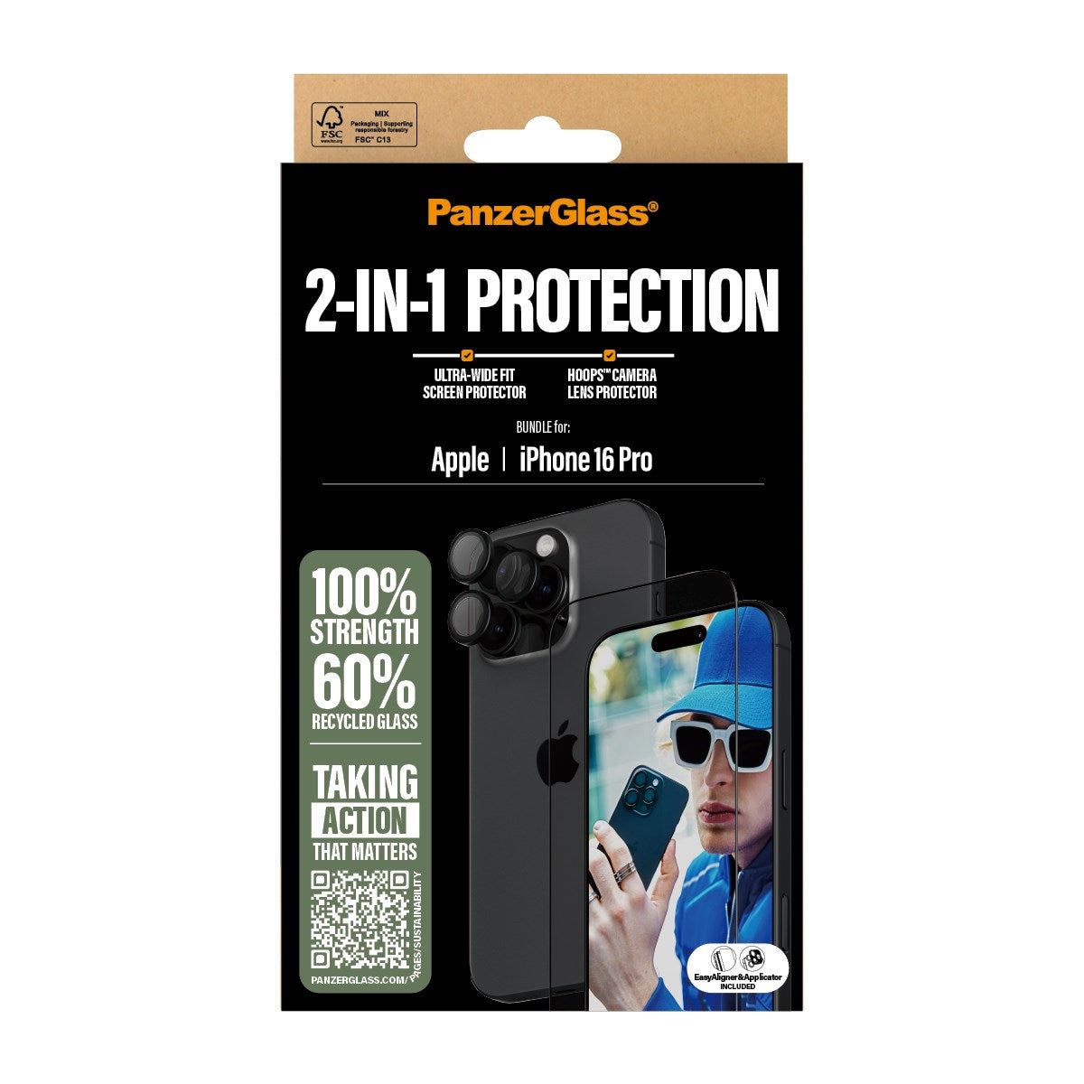 PanzerGlass® 2-in-1 Set iPhone 16 Pro